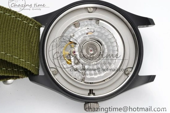 MIROTIME 0207 Top Gun Pilot Mark XVIII Limited “SFTI” M+F 1:1 Best Edition Black Dial on Green Nylon Strap A WaterResistant 7064